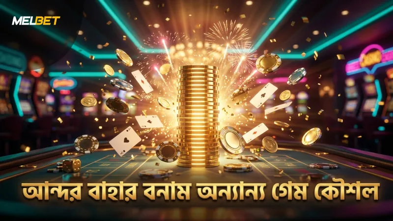 আন্দর বাহার এবং অন্যান্য কার্ড গেমের কৌশলগত পার্থক্য