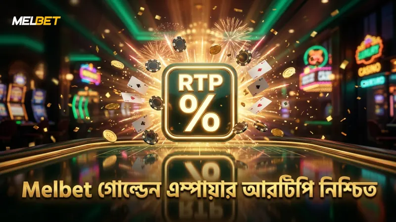গোল্ডেন এম্পায়ারের অফিসিয়াল আরটিপি ও পেআউট তথ্য Melbet দ্বারা যাচাই।